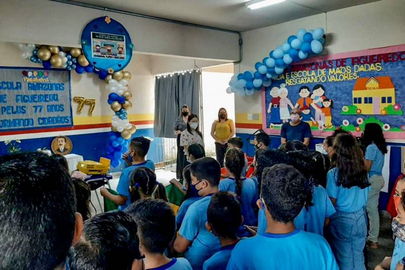Foto: Escola Estadual Amazonas de Figueiredo completa 77 anos de bons serviços prestados à educação
