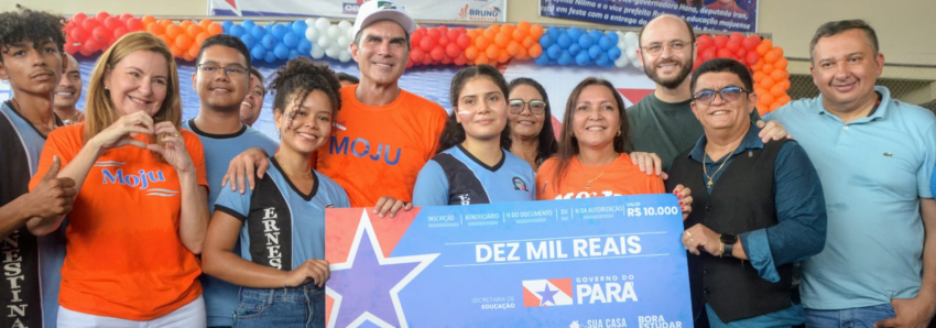 Foto: Em Moju, comunidade celebra a entrega da nova Escola Estadual Professora Ernestina Pereira Maia