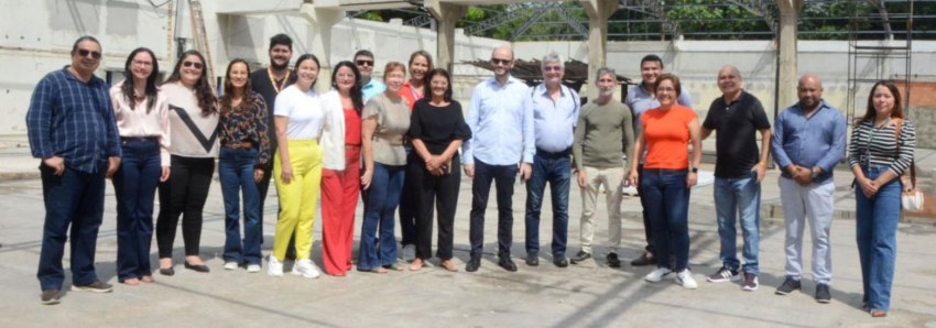Foto: Secretário e diretoria da Seduc visitam obras do novo prédio do Centro de Mídias da Educação Paraense