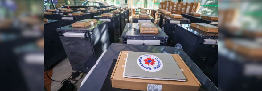 Foto: Estado garante inovação e qualidade no ensino público da Região de Integração de Carajás com entrega de mais de mil notebooks