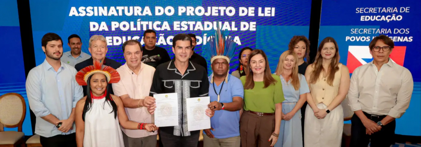 Foto: Projeto de Lei que institui a Política Estadual de Educação Escolar Indígena é assinado pelo Governo do Pará