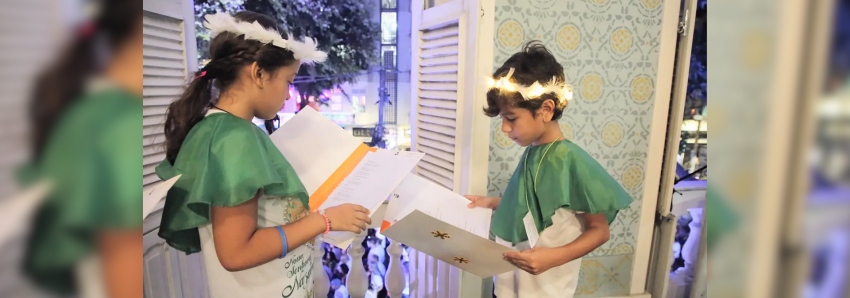 Foto: Coral de alunos da Escola Casa da Criança Santa Inês encanta público na Trasladação