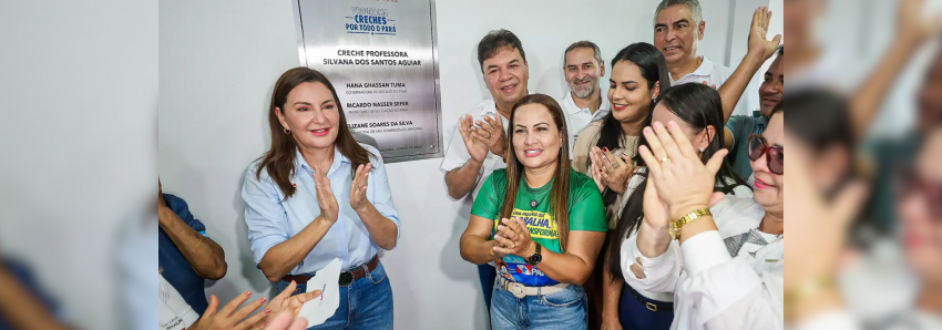 Foto: Governadora Hana Ghassan entrega nova creche a São Domingos do Araguaia