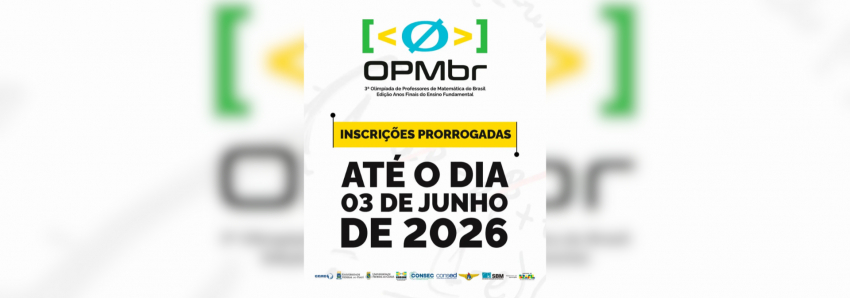 Foto: Inscrições para a 3ª Olimpíada de Professores de Matemática seguem até 3 de junho
