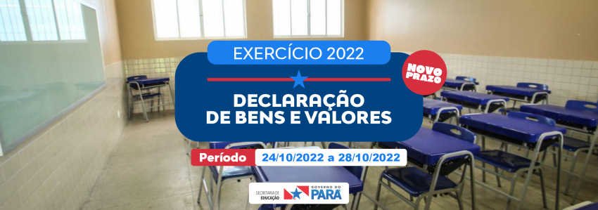 Foto: Declaração de Bens e Valores Referente ao Exercício 2022