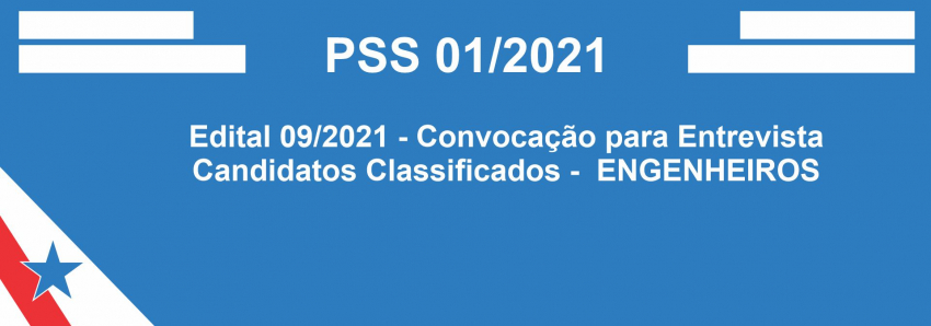 Foto: Seduc convoca para entrevista candidatos classificados ENGENHEIROS