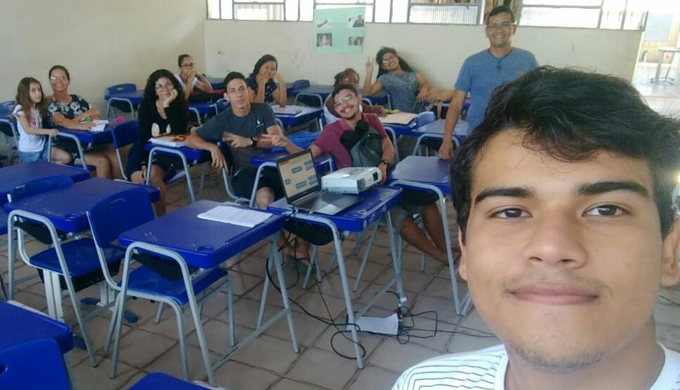 Aluno Eliel Pereira, da Escola Santana Marques