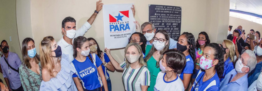 Foto: No dia do professor, governo entrega, em Ananindeua, 46ª escola reconstruída nesta gestão