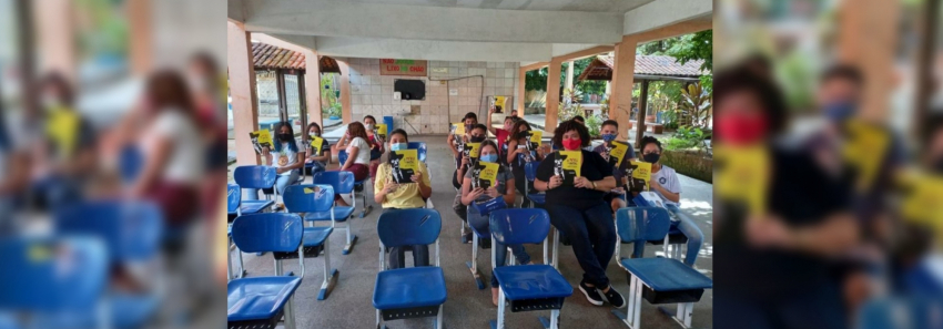 Foto: Projeto literário incentiva o hábito pela leitura em alunos da rede estadual