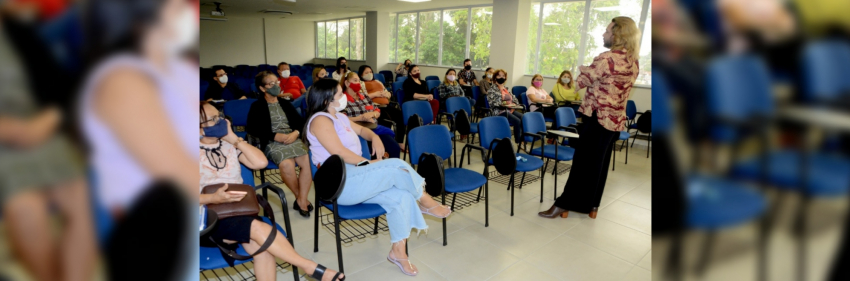Foto: Seduc realiza palestra em alusão ao Agosto Lilás