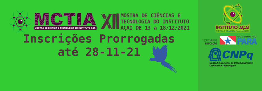 Foto: XII Mostra de Ciência e Tecnologia do Instituto Açaí 