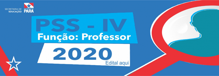 Foto: Processo Seletivo Simplificado - PSS 04/2020, para a função de PROFESSOR.