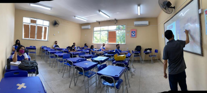 Foto: Volta às aulas na rede estadual era bastante aguardada pela comunidade escolar paraense