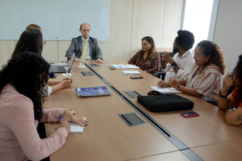 Foto: Reunião discute parceria entre Seduc e TJ-PA para implantar a Justiça Restaurativa nas escolas estaduais