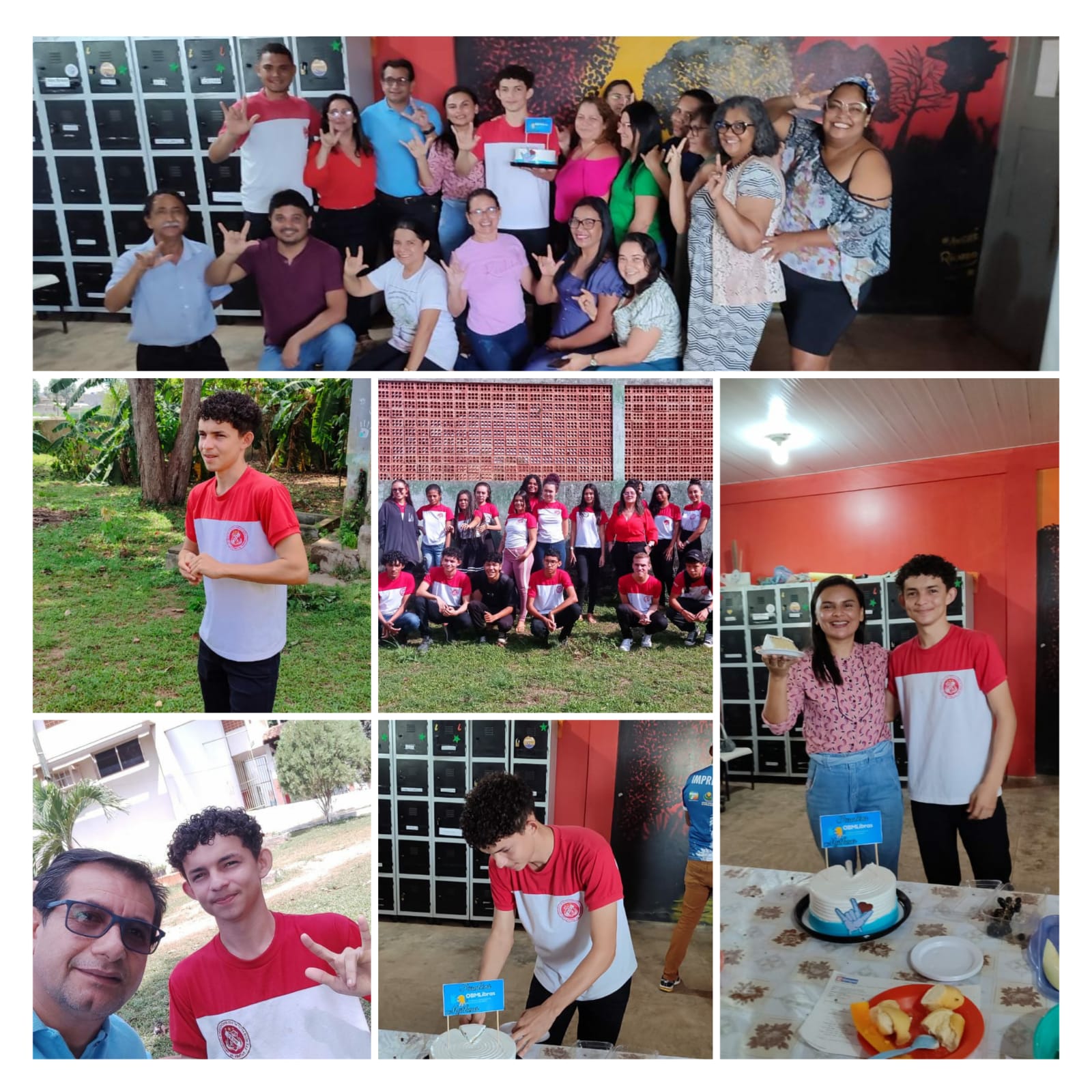 Estudante de Itaituba celebra com a comunidade escolar