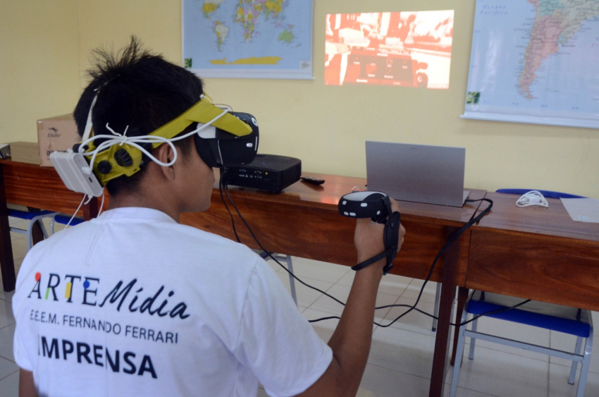 Foto: Escolas estaduais garantem recurso tecnológico para potencializar o ensino