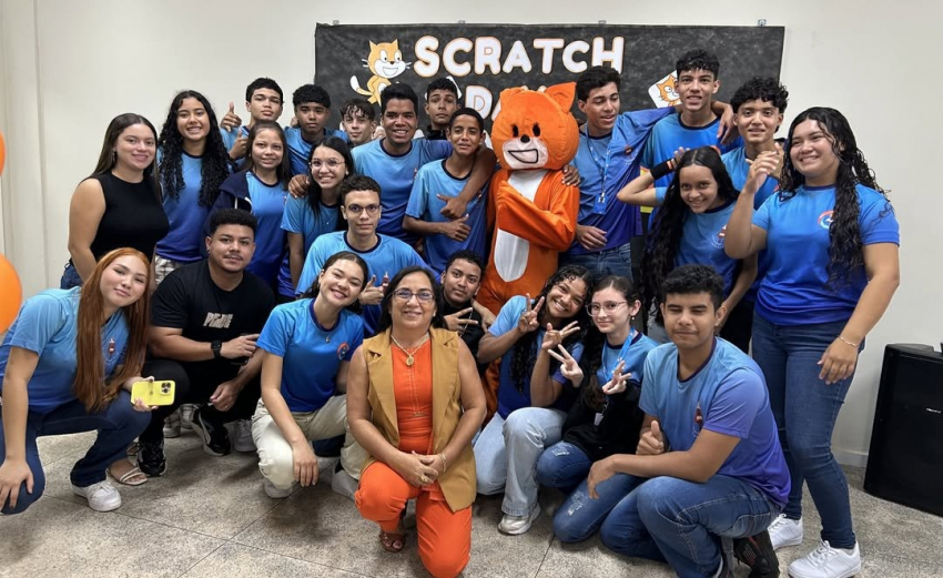 Foto: ’Scratch Day’ destaca protagonismo estudantil e criatividade tecnológica da Escola Estadual Celso Rodrigues
