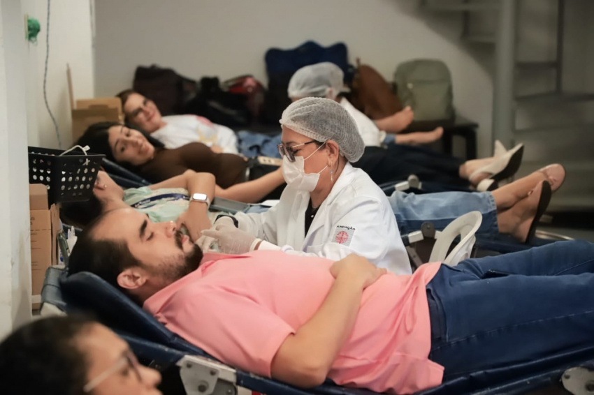 Foto: Parceria entre Seduc e Hemopa incentiva doação de sangue entre servidores