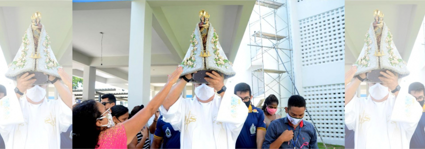 Foto: Imagem Peregrina de Nossa Senhora de Nazaré abençoa servidores da Seduc