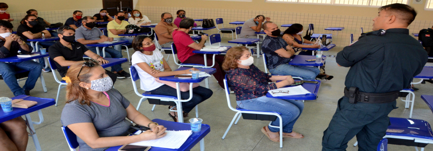 Foto: Reunião alinha ações do programa “Supervisão Educacional Militar” na Escola Estadual Brigadeiro Fontenelle