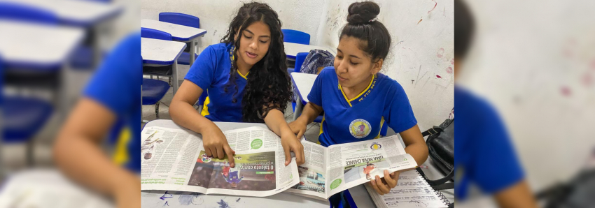 Foto: Escola Pe. Francisco Berton lança jornal dedicado ao mês da Consciência Negra