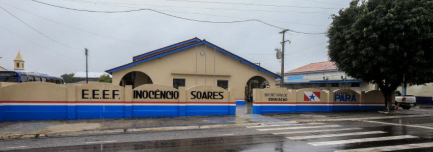 Foto: Escola Inocêncio Soares, em Primavera, é a 56ª reconstruída pelo Governo do Pará