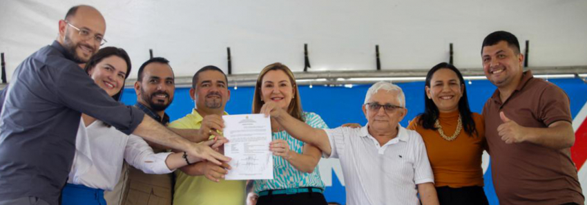 Foto: Em Tracuateua, Estado garante construção da nova Escola Estadual Coronel Pinheiro Júnior