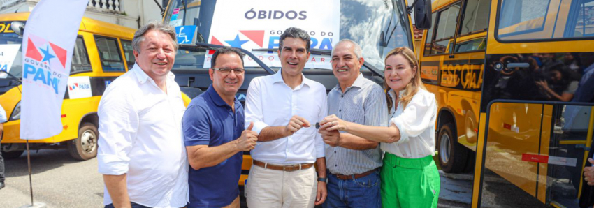 Foto: Governo do Pará entrega ônibus escolares para 11 prefeituras paraenses