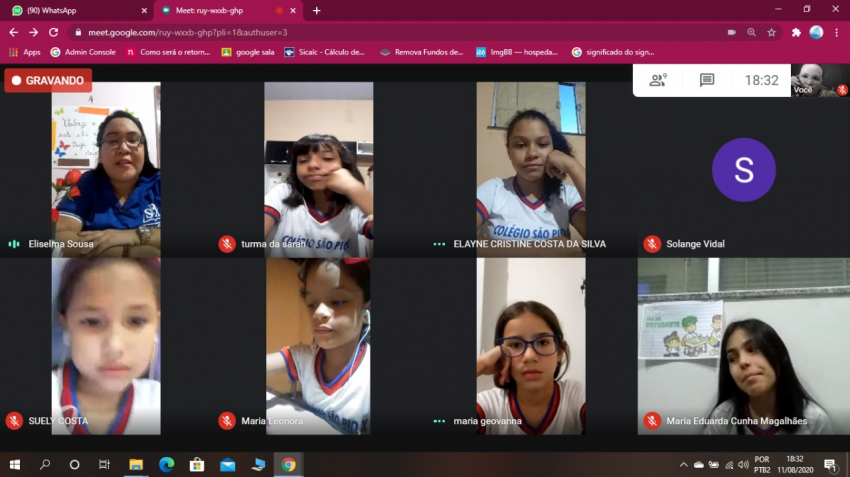 Foto: Escola São Pio X, de Capanema, utiliza encontros virtuais para manter contato com os alunos