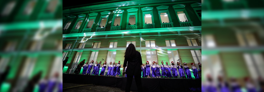 Foto: Nas janelas do IEEP, cultura paraense é destaque na II Cantata de Natal Seduc