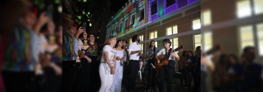 Foto: 'Janelas de Nazaré' emociona o público durante a Trasladação