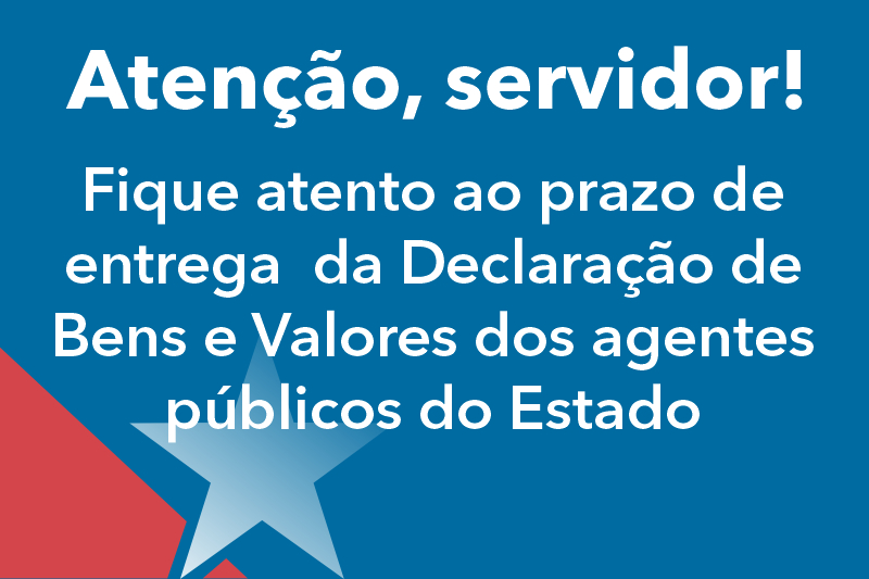 Foto: Declaração de bens e valores dos agentes públicos do Estado