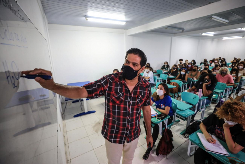 Foto: Na reta final para o Enem, estudantes do Polo Metropolitano atentam para a saúde mental