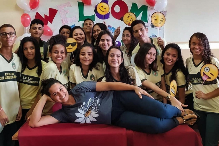 Foto: Professora da rede pública estadual é selecionada para intercâmbio nos EUA