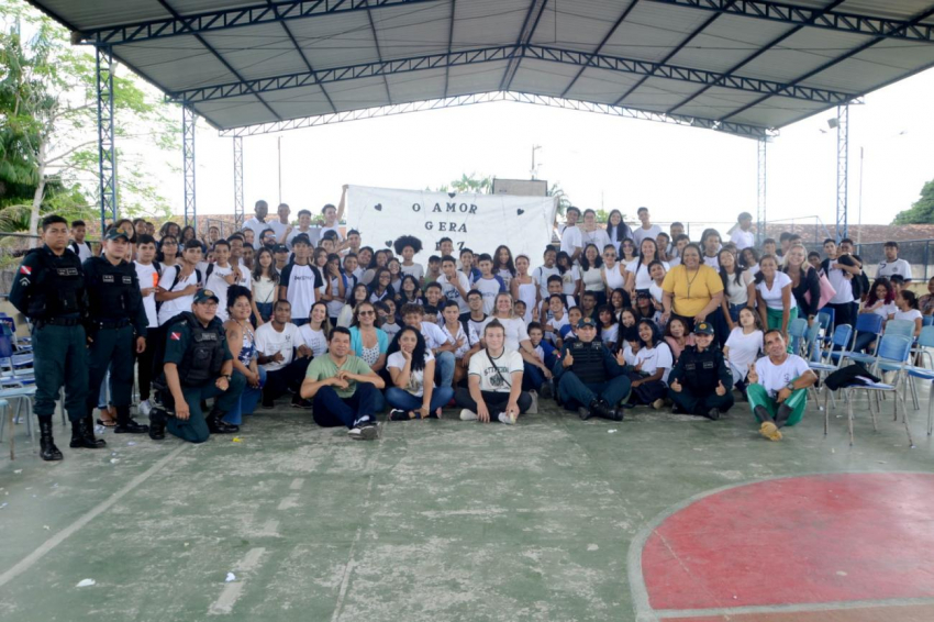 Foto: Escolas da rede estadual promovem ações da cultura de paz nesta quinta-feira (20)