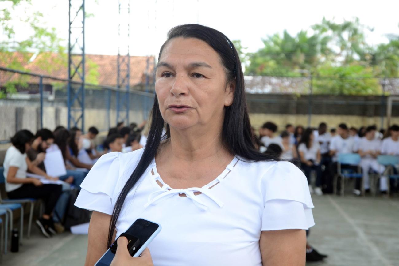 Diretora escolar, Ivonete Cordeiro - Foto: Rai Pontes / Ascom Seduc