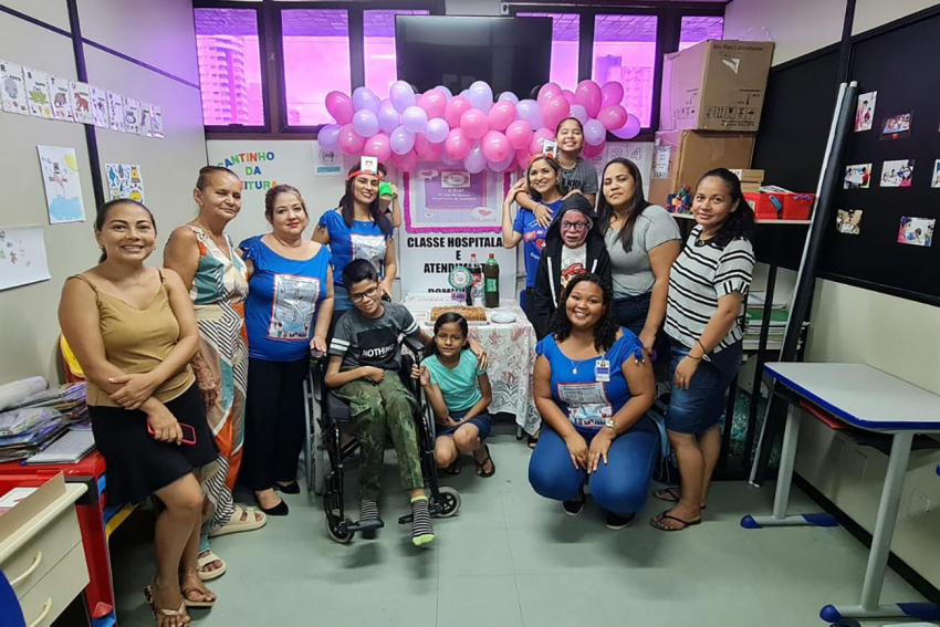 Foto: Fundação Hemopa comemora um ano de sua classe hospitalar