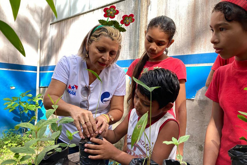 Foto: Cosanpa leva educação ambiental às escolas do Estado