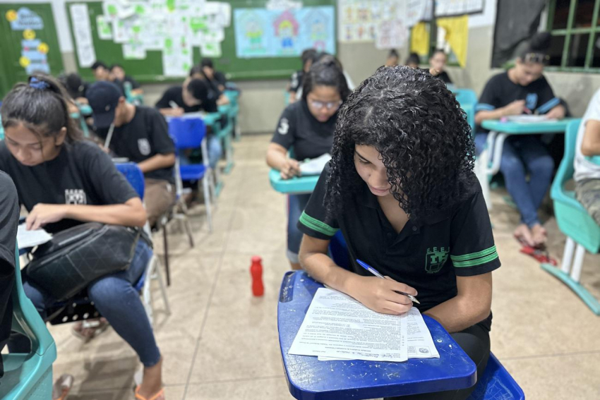 Foto: Com reforço escolar, Seduc prepara alunos para Saeb e Enem, em Marabá