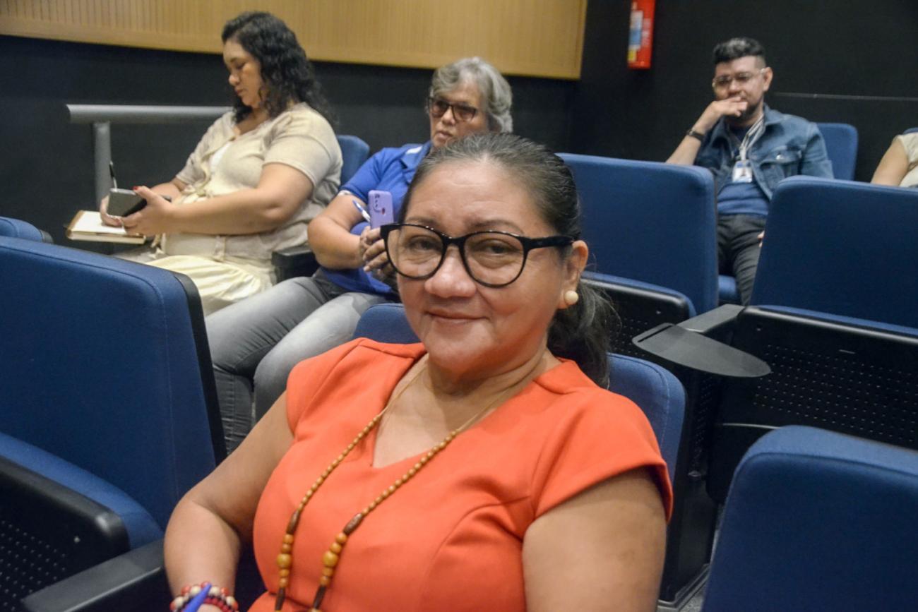 Diretora Leonor Vieira - Foto: Eliseu Dias / Ascom SEDUC