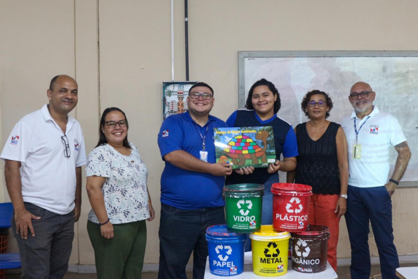 Foto: Semas realiza ações de educação ambiental em escolas de Ananindeua