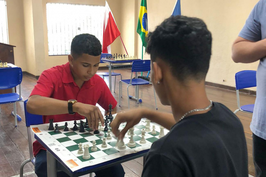 Foto: 1º Torneio de Xadrez do CAEE da Seduc agita estudantes e trabalha novas técnicas de ensino