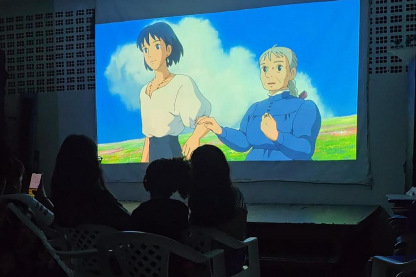Foto: 'Cinema com Pipoca' une arte e conhecimento em escola da rede pública estadual