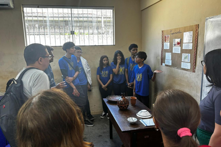 Foto: Escola estadual realiza atividade sobre conscientização e valorização dos povos indígenas