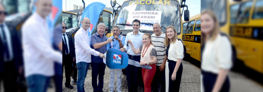 Foto: Em Belém, Governo do Estado entrega ônibus para 11 prefeituras paraenses