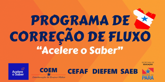 Foto: PROGRAMA DE CORREÇÃO DE FLUXO