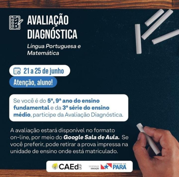 Foto: Avaliação Diagnóstica 2021