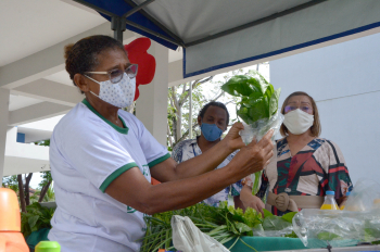 Foto: Seduc recebe os produtos da Feira da Agricultura Familiar, da Emater | Fotógrafo: Eliseu Dias