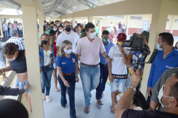 Foto: Escola Profª Isaura Baía, em Mocajuba, é a 72ª reconstruída pelo Governo do Pará | Fotógrafo: Rai Pontes