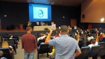 Foto: Políticas públicas são debatidas no Fórum Estadual dos Dirigentes Municipais de Educação | Fotógrafo: Rai Pontes
